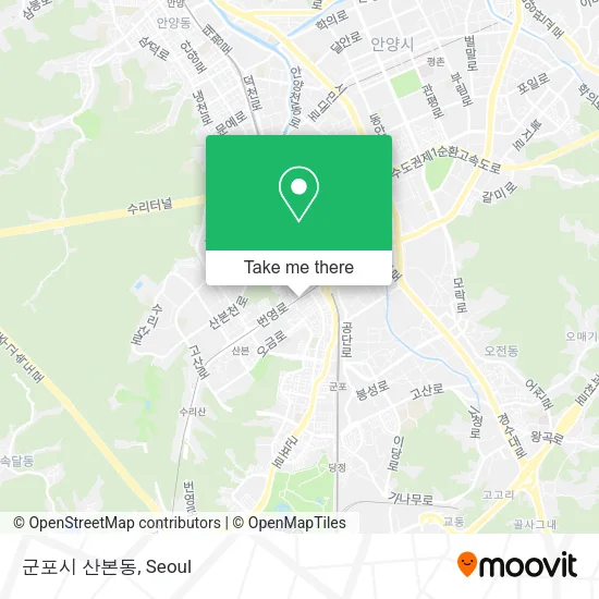 군포시 산본동 map