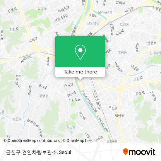 금천구 견인차량보관소 map