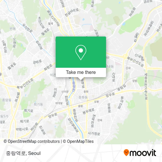 중랑역로 map