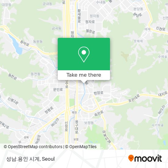 성남.용인 시계 map