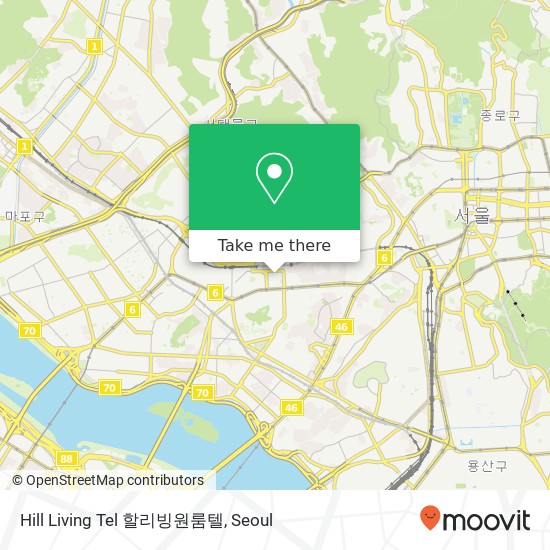 Hill Living Tel 할리빙원룸텔 map