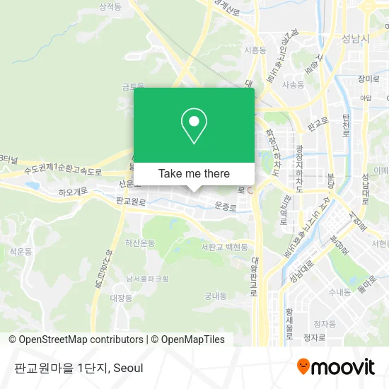 판교원마을 1단지 map