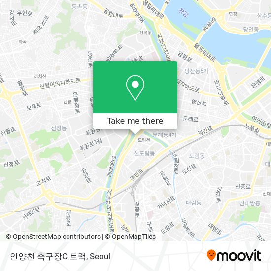 안양천 축구장C 트랙 map