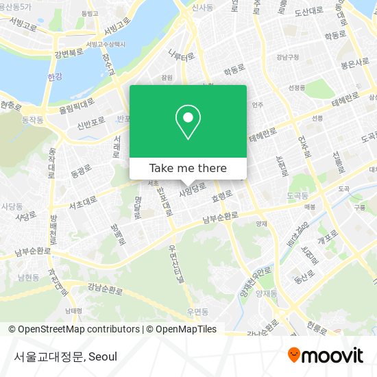 서울교대정문 map