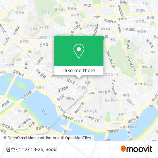 원효로 1가 13-25 map