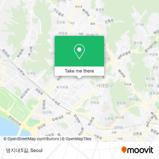 명지대5길 map