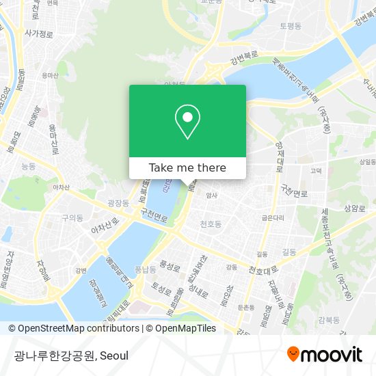 광나루한강공원 map