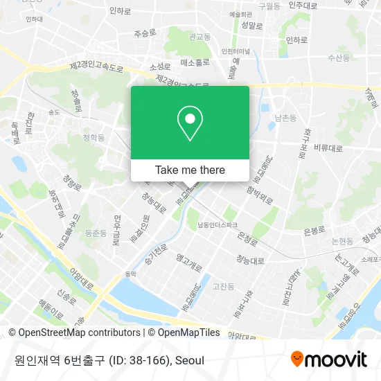 원인재역 6번출구 (ID: 38-166) map