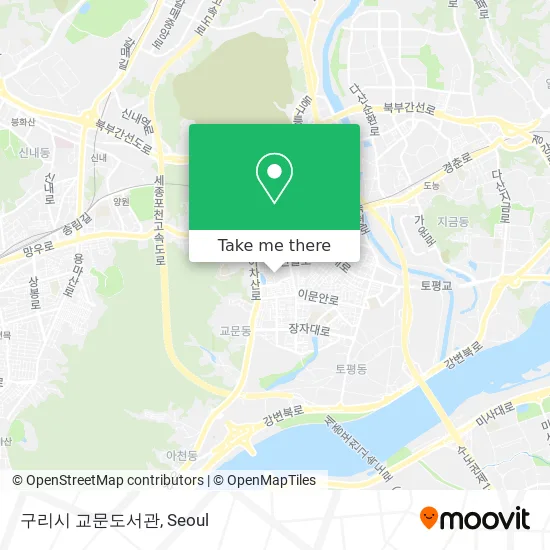 구리시 교문도서관 map