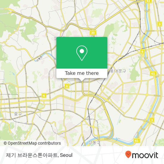 제기 브라운스톤아파트 map