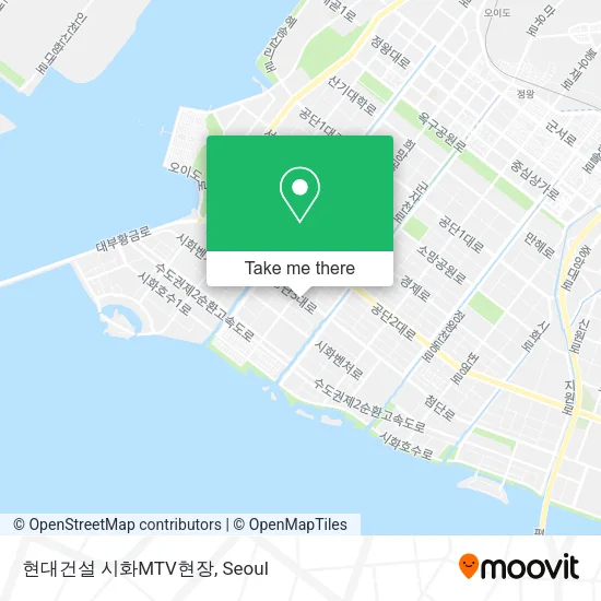 현대건설 시화MTV현장 map
