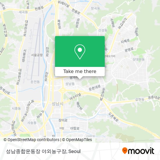 성남종합운동장 야외농구장 map