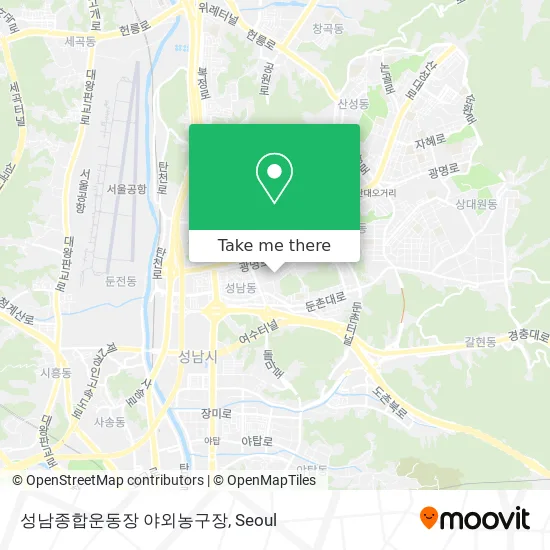 성남종합운동장 야외농구장 map