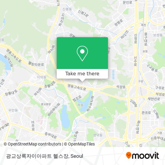 광교상록자이아파트 헬스장 map
