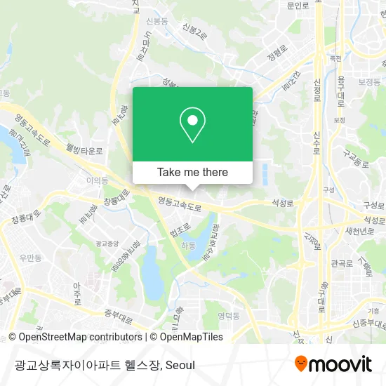 광교상록자이아파트 헬스장 map