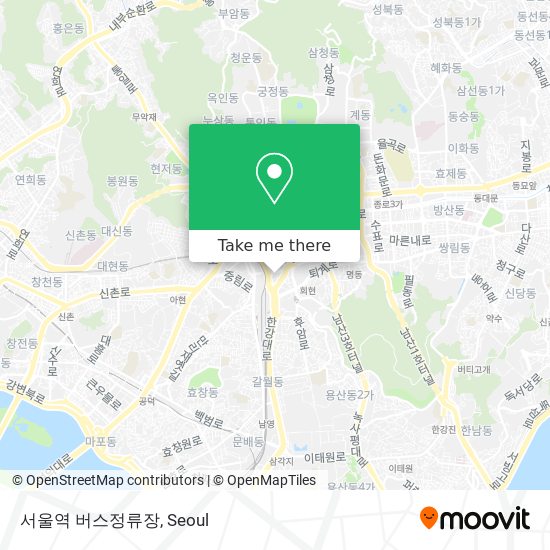 서울역 버스정류장 map