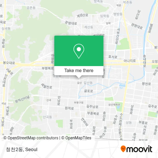 청천2동 map