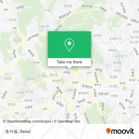 효자동 map