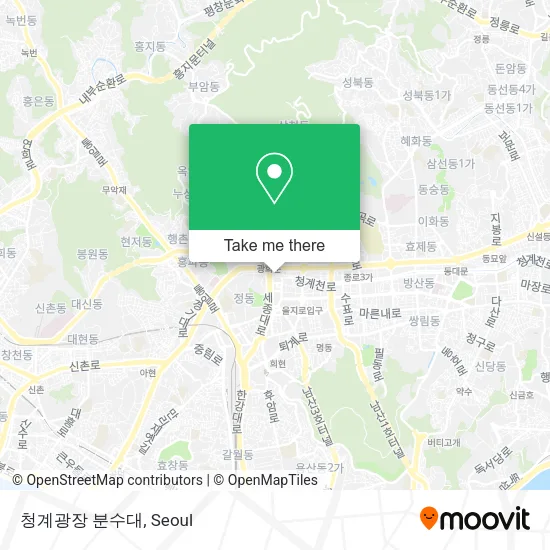 청계광장 분수대 map