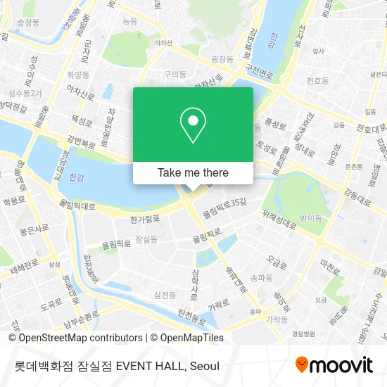 롯데백화점 잠실점 EVENT HALL map