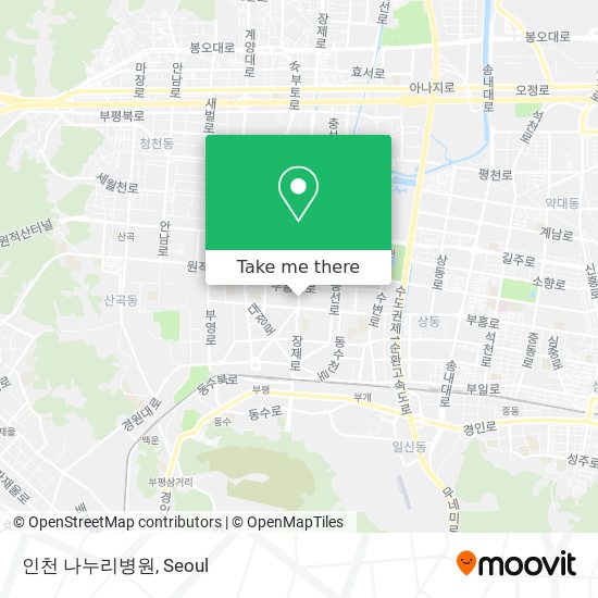 인천 나누리병원 map