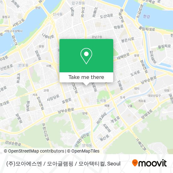 (주)모아에스엔 / 모아글램핑 / 모아택티컬 map