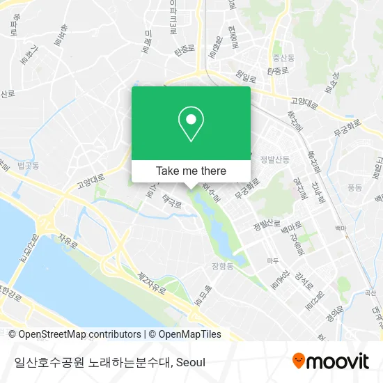 일산호수공원 노래하는분수대 map