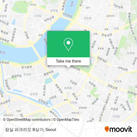 잠실 파크리오 B상가 map