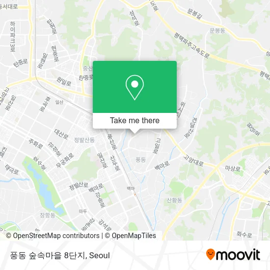 풍동 숲속마을 8단지 map
