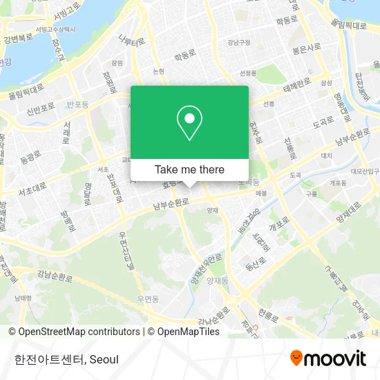 한전아트센터 map