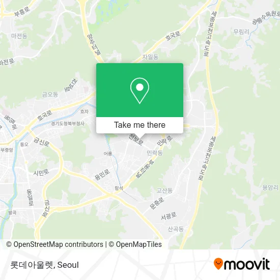 롯데아울렛 map