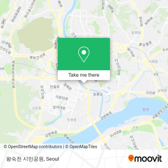 왕숙천 시민공원 map