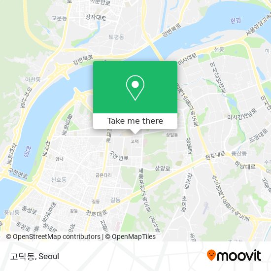 고덕동 map