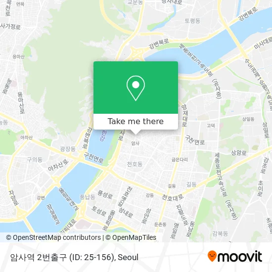 암사역 2번출구 (ID: 25-156) map