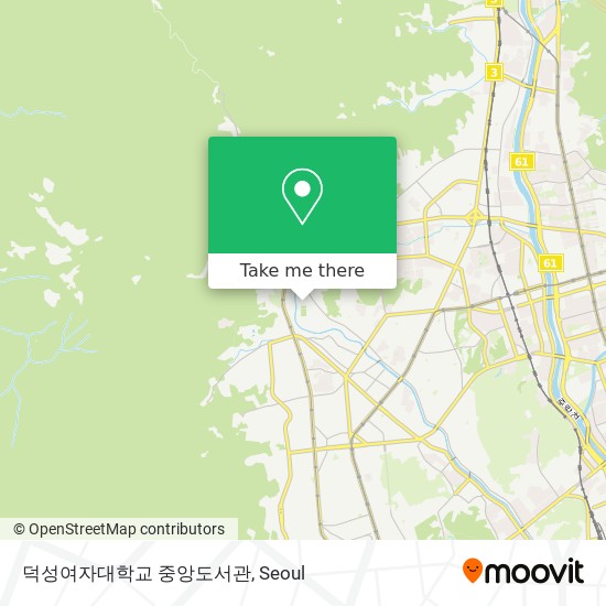 덕성여자대학교 중앙도서관 map