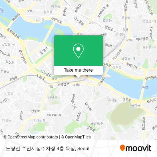 노량진 수산시장주차장 4층 옥상 map