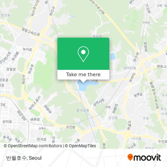 반월호수 map