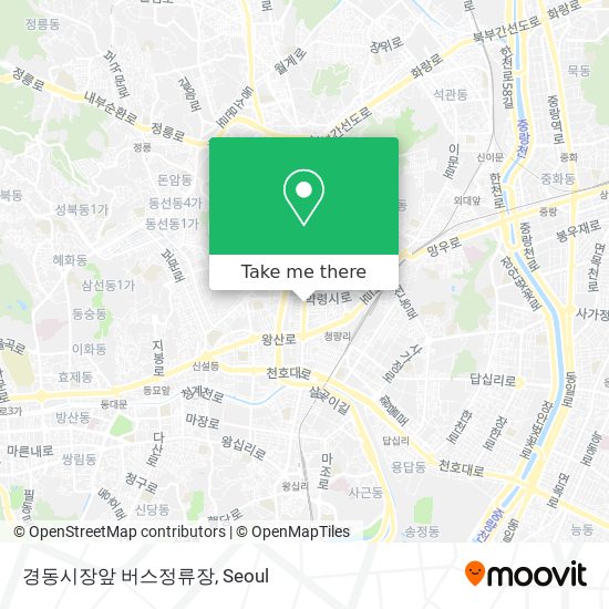 경동시장앞 버스정류장 map
