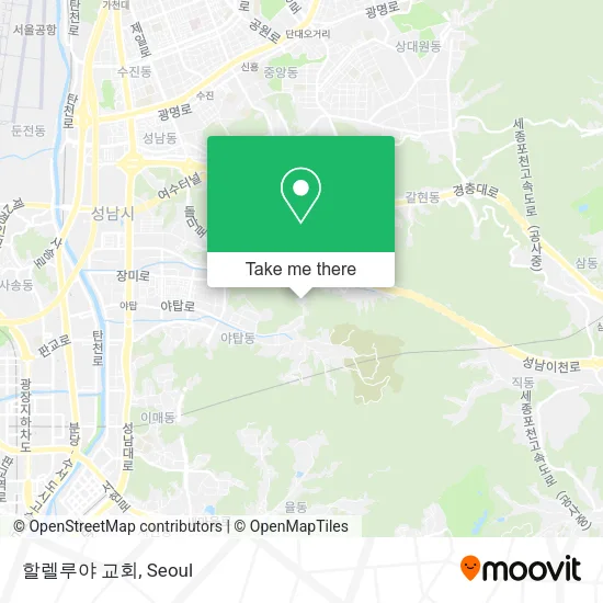 할렐루야 교회 map