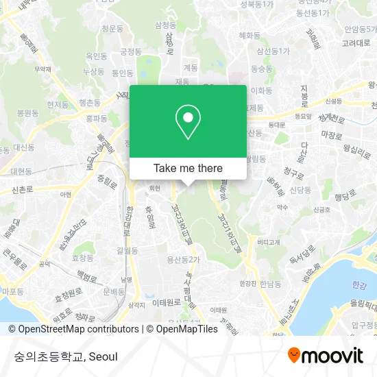 숭의초등학교 map