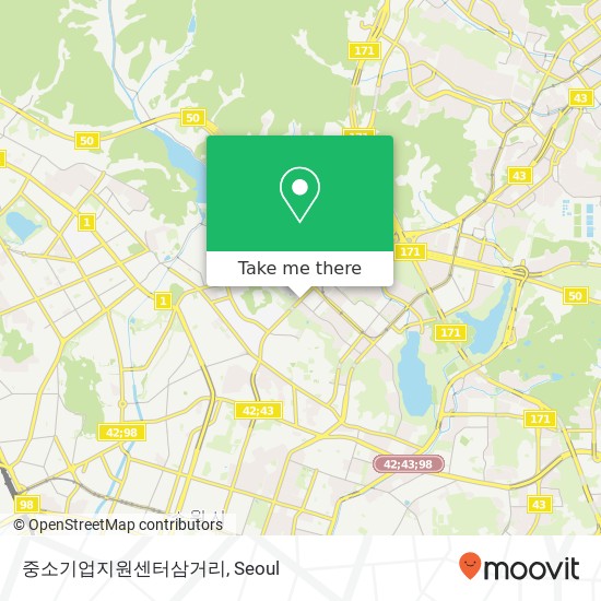 중소기업지원센터삼거리 map