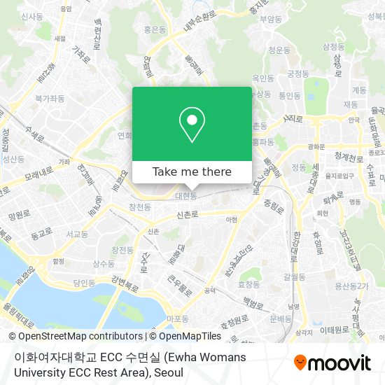 이화여자대학교 ECC 수면실 (Ewha Womans University ECC Rest Area) map