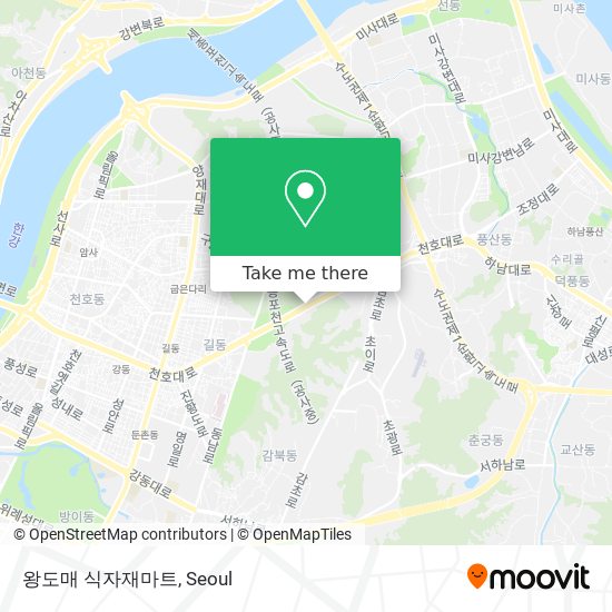 왕도매 식자재마트 map