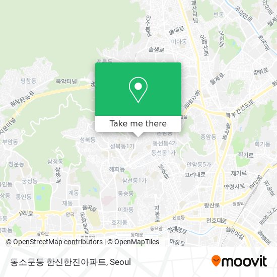 동소문동 한신한진아파트 map