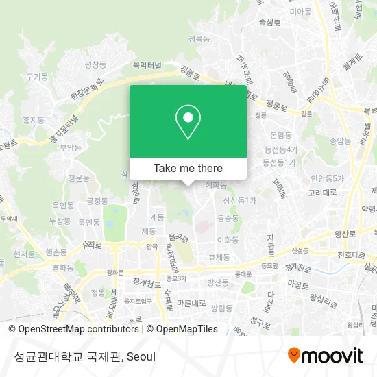 성균관대학교 국제관 map