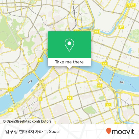 압구정 현대8차아파트 map