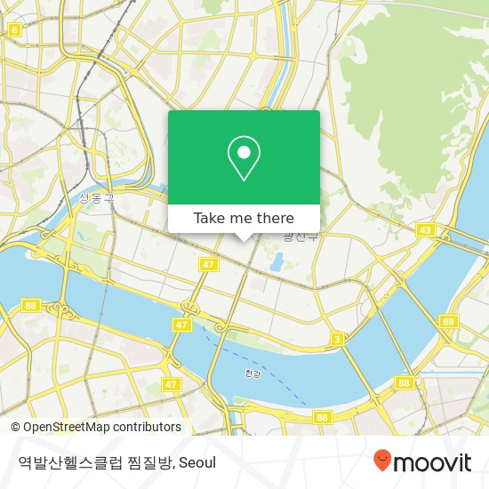 역발산헬스클럽 찜질방 map