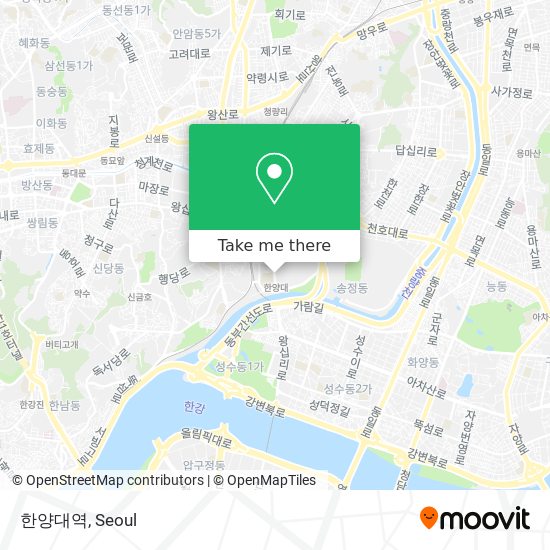 한양대역 map