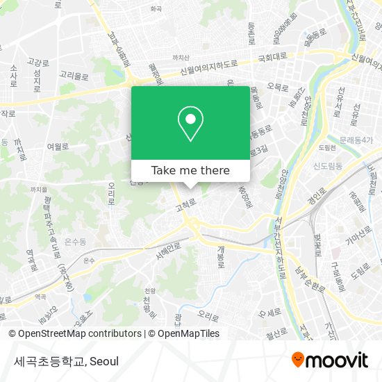 세곡초등학교 map