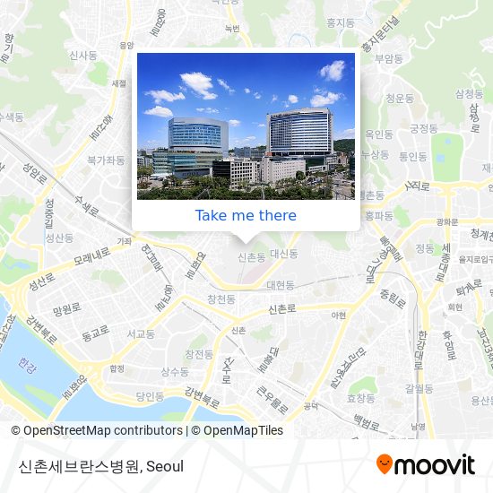 신촌세브란스병원 map